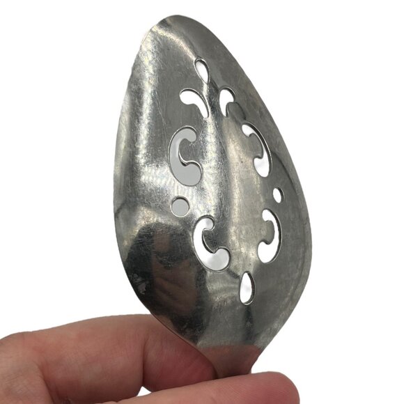 Oneida Community Stainless Venetia Slotted Serving Tablespoon Pierced Spoon 2pc - Picture 7 of 9